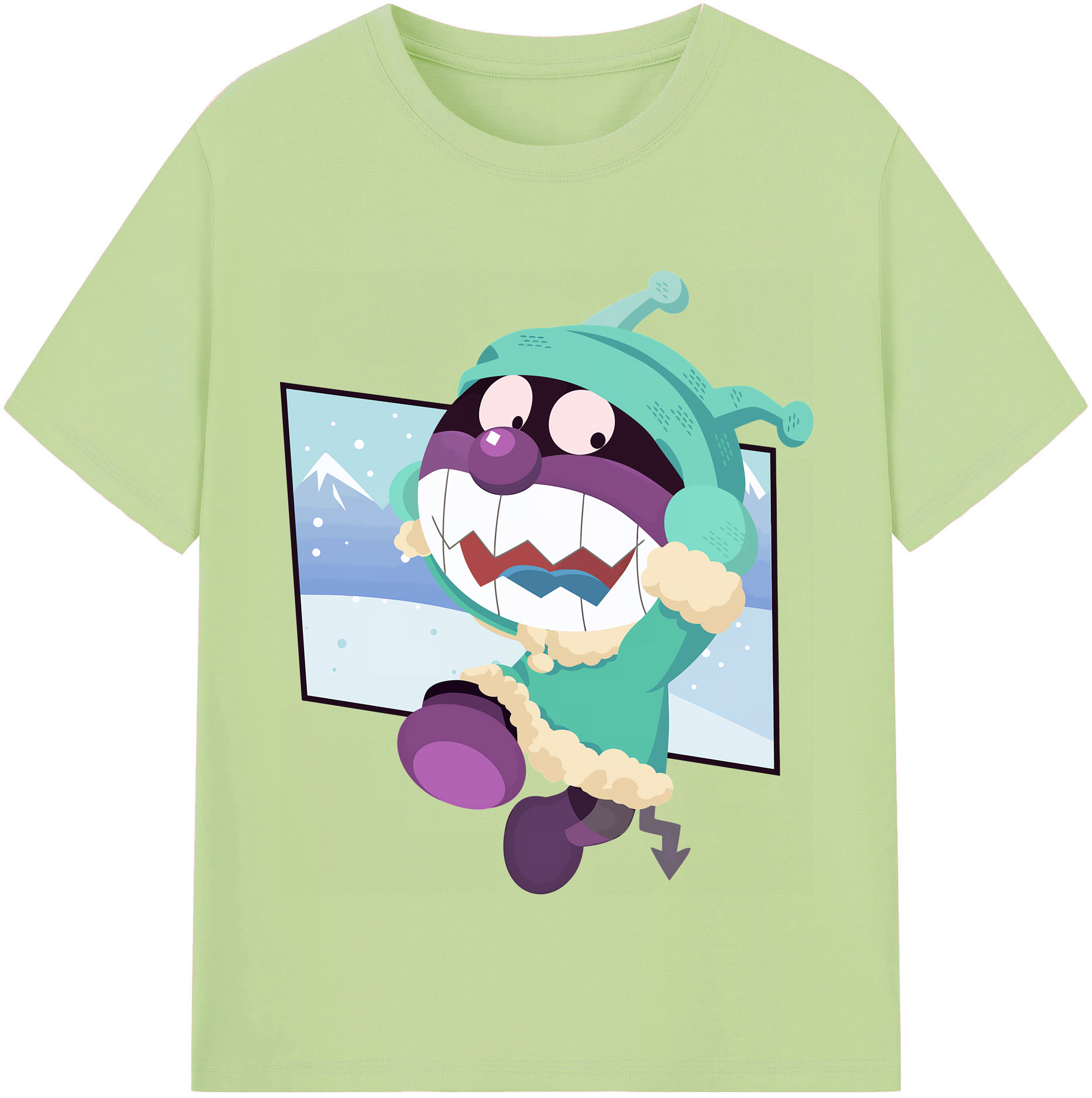 （画像用） アンパンマン Anpanman 綿100％半袖Tシャツ（フロントプリント）